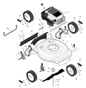 Part Location Diagram of F-000429L Briggs and Stratton Instruction Book